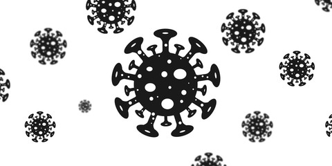 Pandemic Coronavirus danger vector illustration. Infographic, icon, logo, symbol, sign