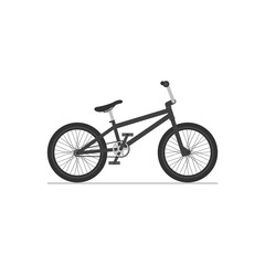 Fototapeta premium BMX bicycle flat isolated icon on white background.