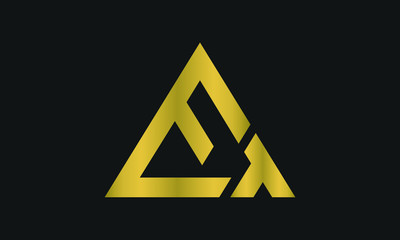 TE, ET Letter Logo Design with Creative Modern Trendy Typography and triangle logo.