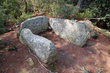 Obraz premium Dolmen of Can Gol, 3500 - 2250 aC, La Roca del Valles, Barcelona, Spain.