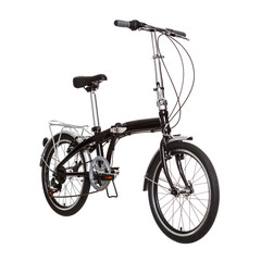 detachable urban bicycle on isolated white background
