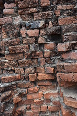 old red brick wall background