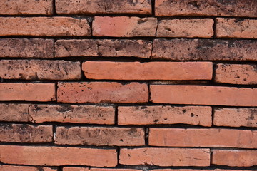 old red brick wall background