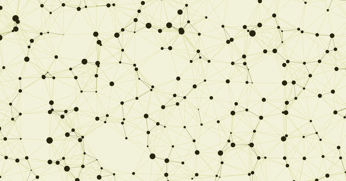 Network Mesh Computation Art background illustration