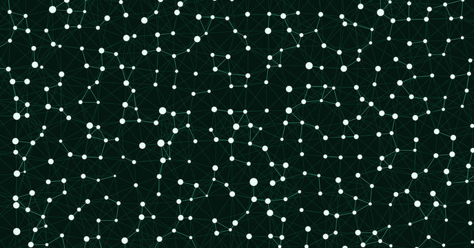 Network Mesh Computation Art background illustration