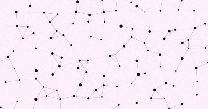 Network Mesh Computation Art background illustration
