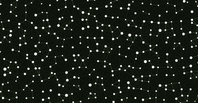 Network Mesh Computation Art background illustration