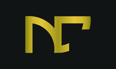 Fototapeta premium CN, NC Letter Logo Design with Creative Modern Trendy Typography and monogram logo.