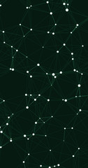 Fototapeta premium Network Mesh Computation Art background illustration