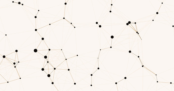 Network Mesh Computation Art background illustration