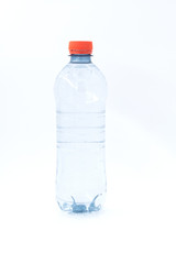 Plastic bottle isolated on white background