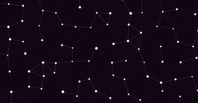Network Mesh Computation Art background illustration