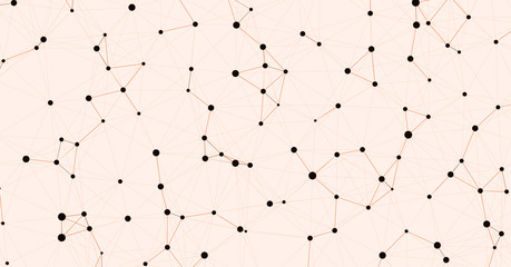 Fototapeta premium Network Mesh Computation Art background illustration