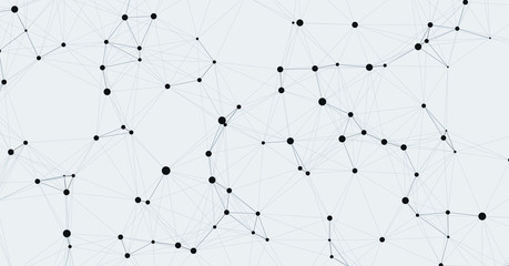 Network Mesh Computation Art background illustration