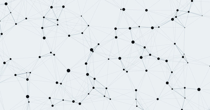 Network Mesh Computation Art background illustration