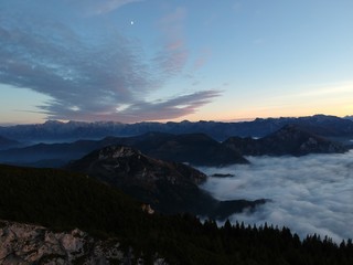 Berg Hochnebel