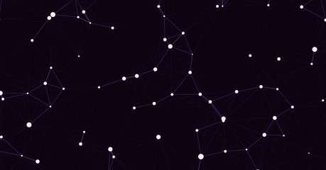 Fototapeta premium Network Mesh Computation Art background illustration