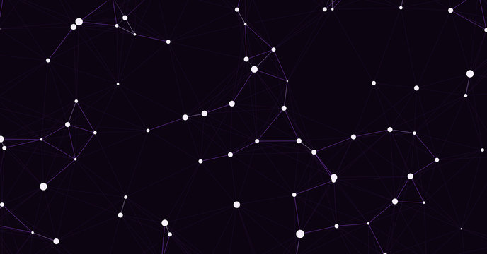 Network Mesh Computation Art background illustration