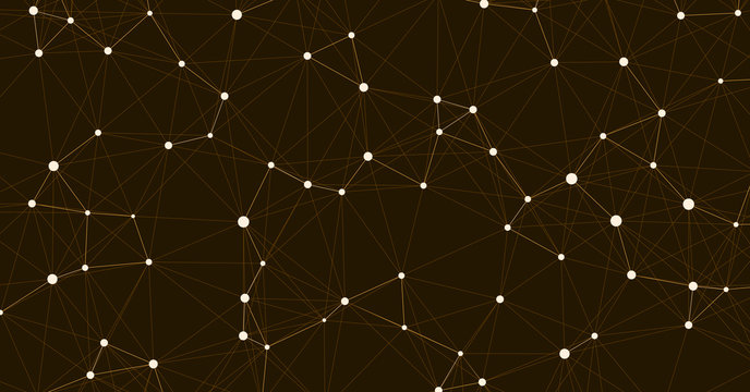 Network Mesh Computation Art background illustration