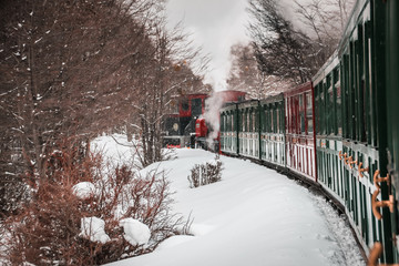 End of the World Train in Winter