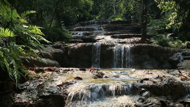 Mae Kae 2 waterfall or Kaofu waterfall in Lampang, Thailand