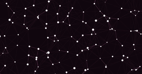 Network Mesh Computation Art background illustration