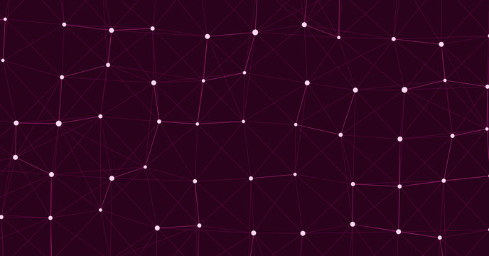 Network Mesh Computation Art background illustration