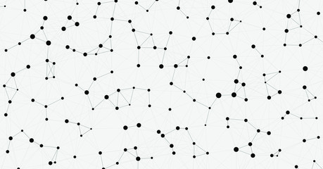 Network Mesh Computation Art background illustration
