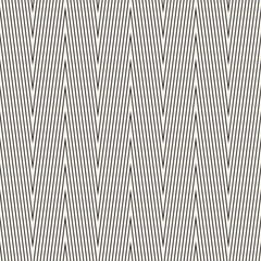 Obraz premium Vector geometric lines pattern. Abstract graphic striped ornament. Simple thin lines, stripes, zigzag shapes, chevron. Modern linear black and white background. Repeat design for decor, textile, cloth