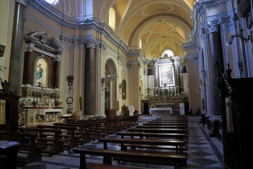Fototapeta na wymiar Sorrento - Interno della chiesa di San Francesco