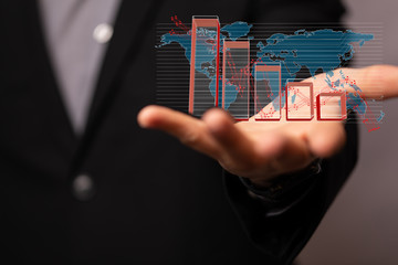 The coronavirus impacts the global economy..