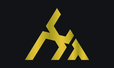 TX, XT Letter Logo Design with Creative Modern Trendy Typography and triangle logo.