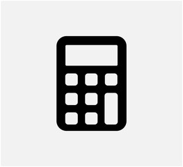 Calculator icon vector logo template