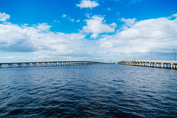Fototapeta premium The Peace river at Punta Gorda and Port Charlotte