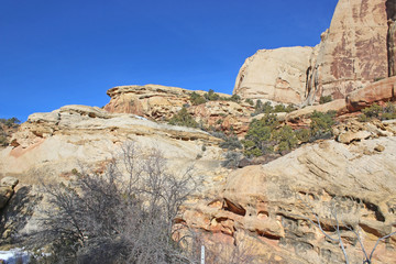 Fototapeta premium Capitol Reef National Park, Utah, in winter 