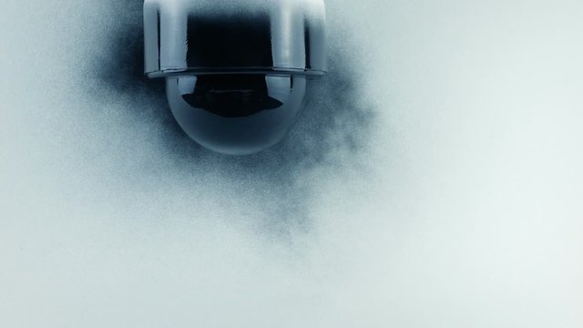 Security Camera Is Spray Painted - Privacy, Crime Concept