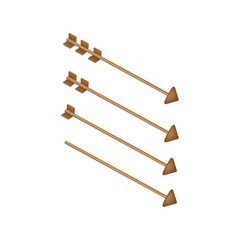 Archer symbol isolated on white background. 