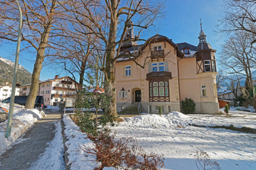 View of the charming house in Garmisch Partenkirchen