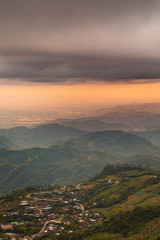 Amazing perfact landscap nature mountain and suset