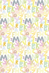  abc pattern english alphabet vector