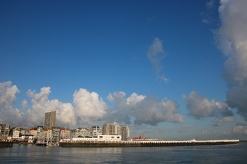 port d'oostende en belgique