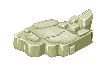 Isometric stone island platforms for the game.