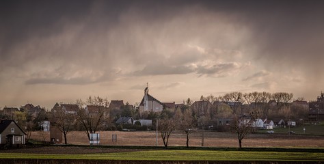 panorama małego miasteczka Winów w województwie opolskim © Henryk Niestrój