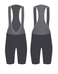 Cycling jersey shorts. vector illustration
