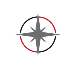 Compass icon vector logo design template