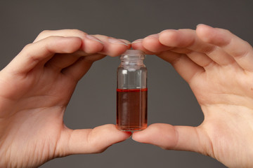 A vaccine for a dangerous new virus in your hands. Medicine for coronavirus and infection