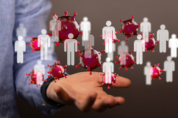 epidemic coronavirus 2019-nCoV 3d (2019-nCoV). .