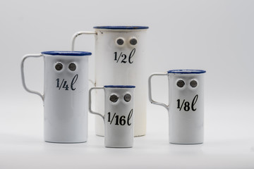 Messbecher Alt Blech