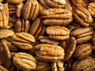 Pecan nuts background