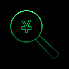 Looking for the yen nolan icon. Simple thin line, outline vector of bank icons for ui and ux, website or mobile application